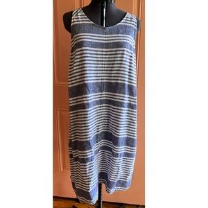 Old Navy • Striped Linen Dress • Size XL